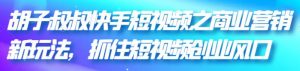 快手短视频商业营销引流变现技巧课程-虚拟货源网