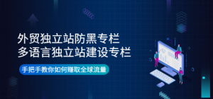外贸独立站防黑+多语言独立站建设，手把手教你如何赚取全球流量-虚拟货源网